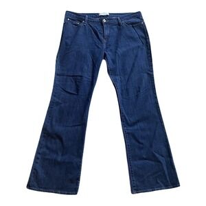 Levi's 545 Low Boot Cut Jeans Womens 16 M‎ Dark Wash Stretch Denim Flap Pocket